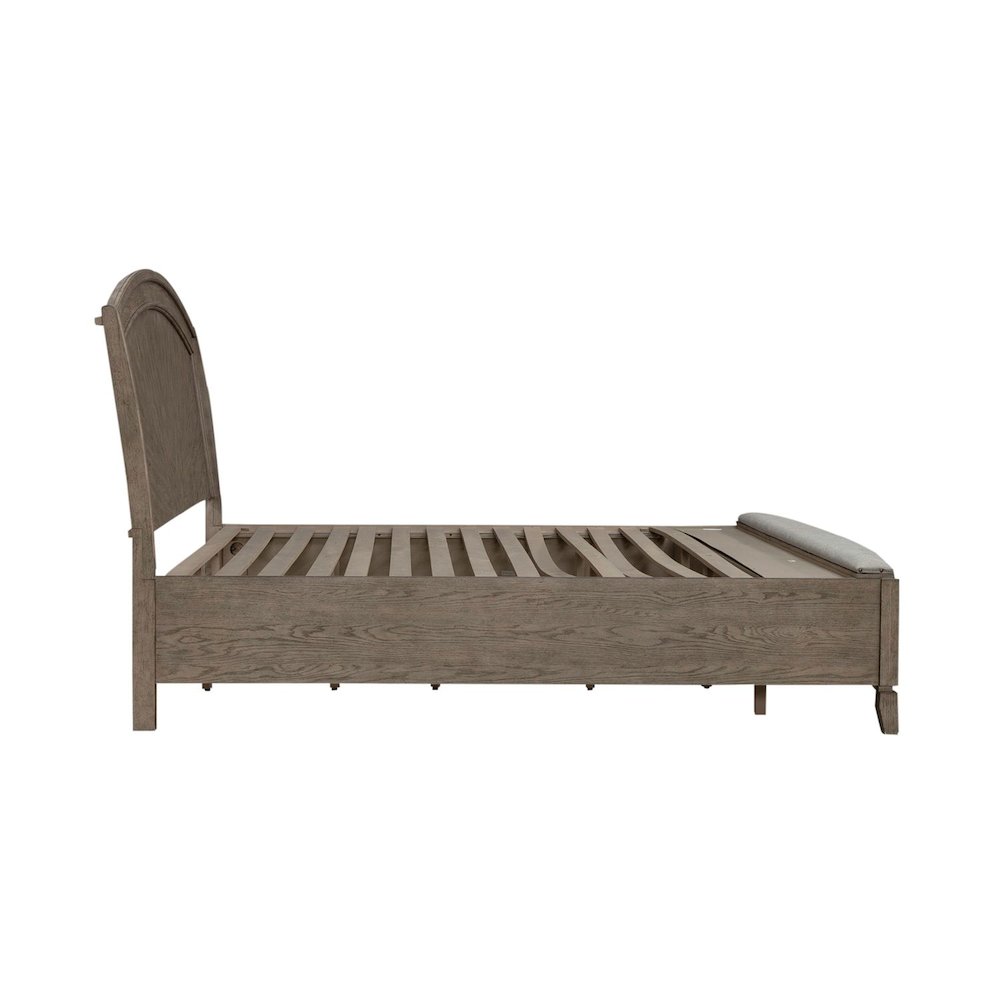 Avalon King Panel Storage Bed Frame with Footboard Drawer. Picture 3