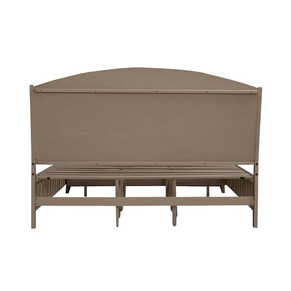 Avalon King Panel Storage Bed Frame with Footboard Drawer. Picture 4