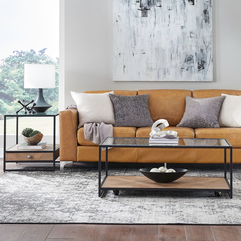 Bedford 3 Piece Set for Living Room - Cocktail Table, 2 End Tables. Picture 9