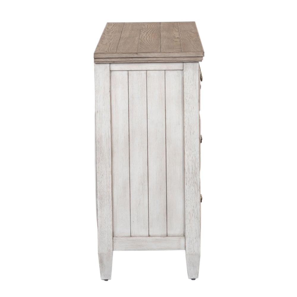 Heartland 9 Drawer Dresser in Antique White w/ Tobacco Top. Picture 3