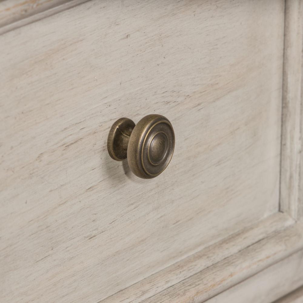 Heartland 2 Door 6 Drawer Chesser in Antique White w/ Tobacco Top. Picture 4