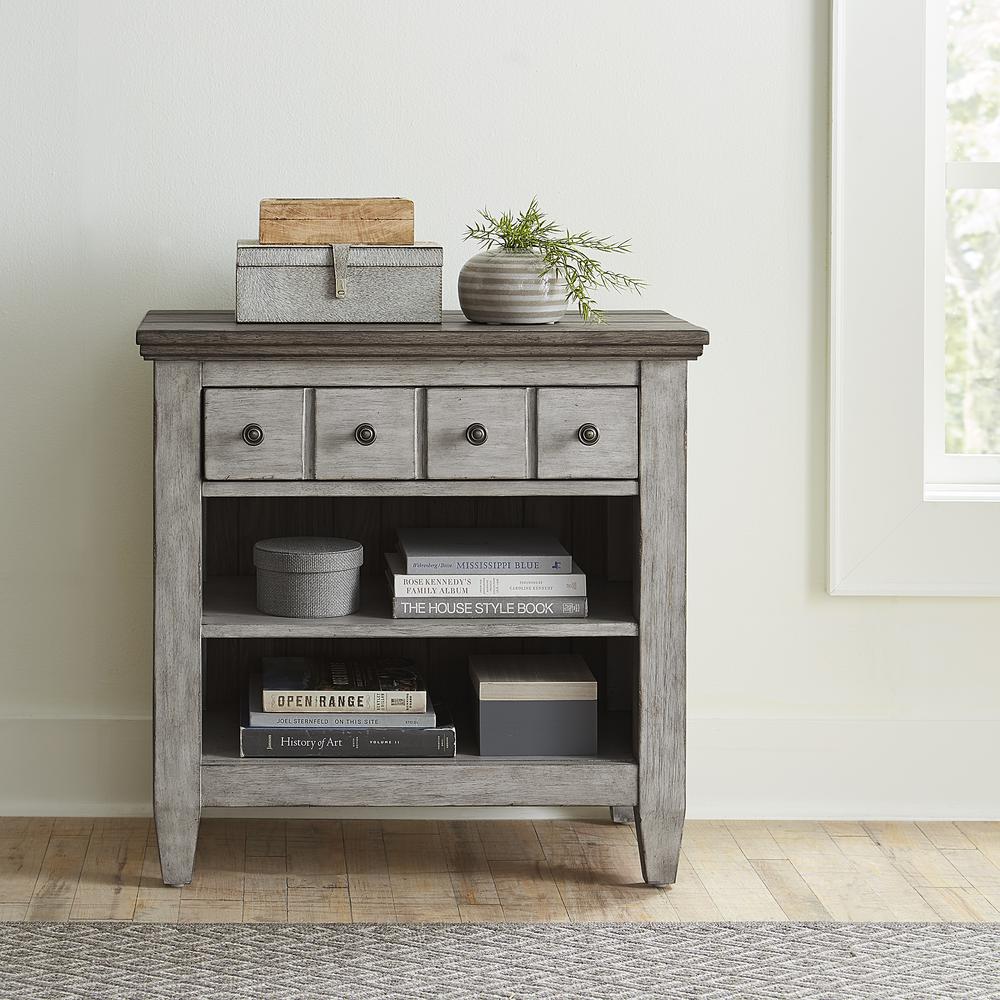1 Drawer Night Stand w/ Charging Station. Picture 2
