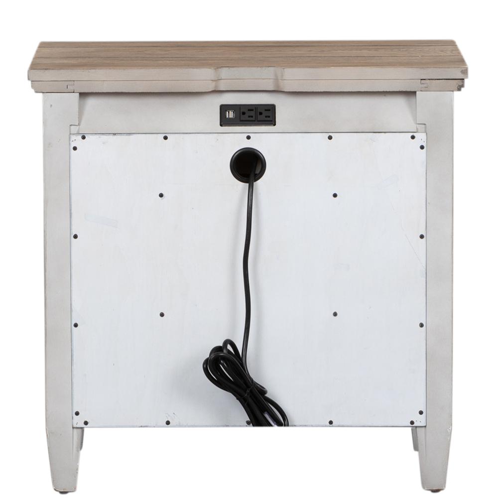 1 Drawer Night Stand w/ Charging Station. Picture 6