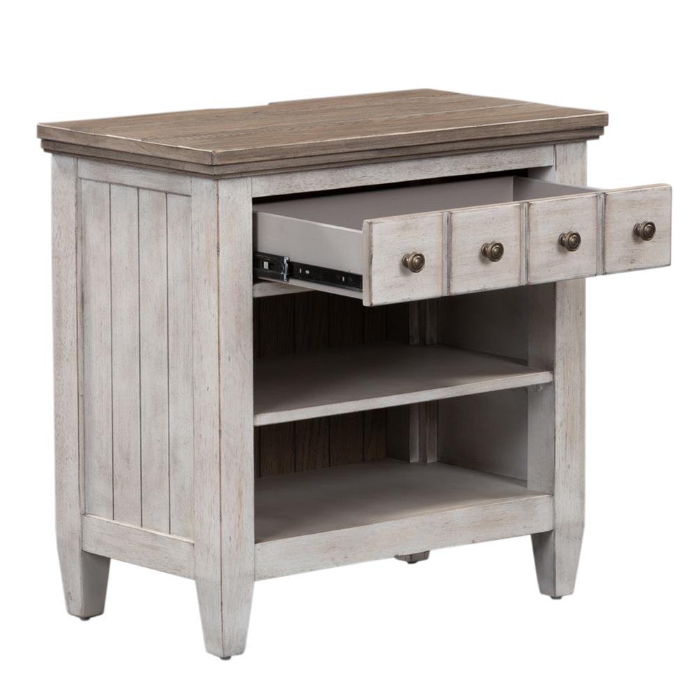 1 Drawer Night Stand w/ Charging Station. Picture 8