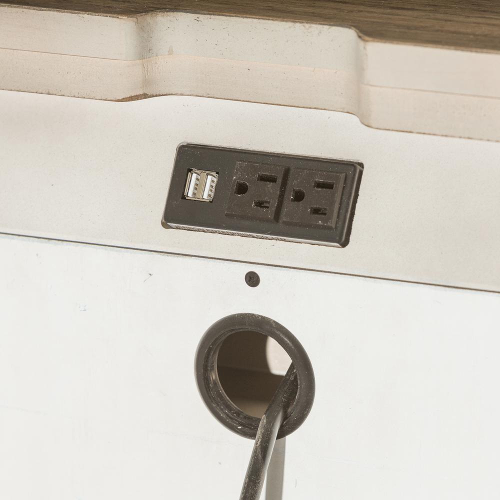 1 Drawer Night Stand w/ Charging Station. Picture 9