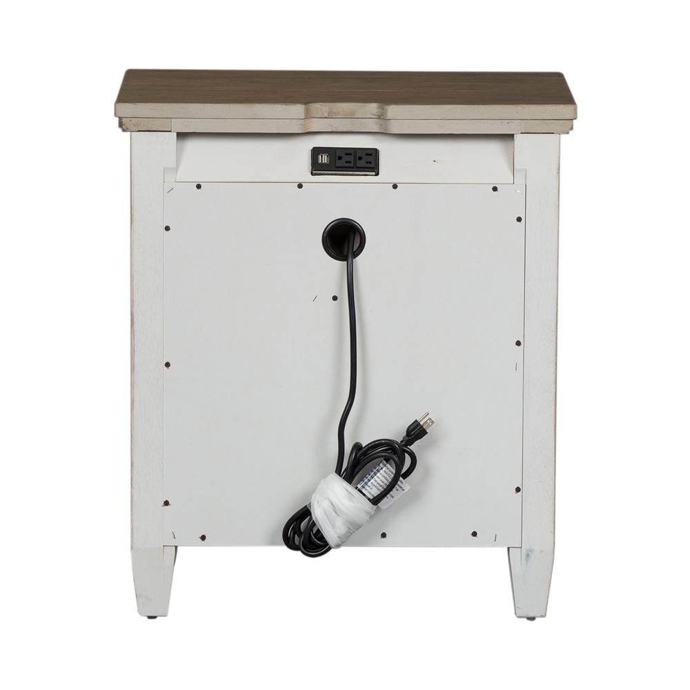 2 Drawer Night Stand w/ Charging Station. Picture 5