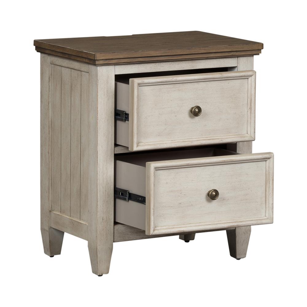 2 Drawer Night Stand w/ Charging Station. Picture 6