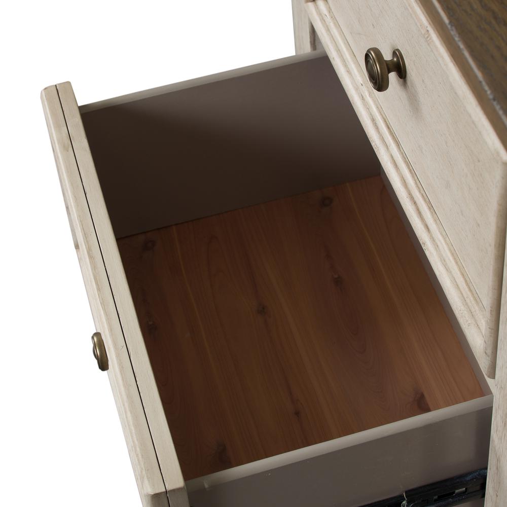 2 Drawer Night Stand w/ Charging Station. Picture 7