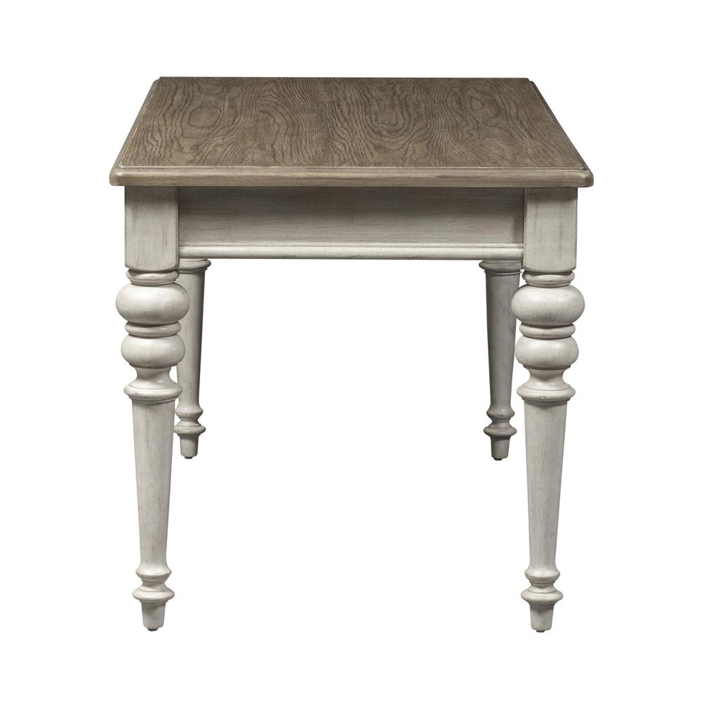 Heartland Writing Desk in Antique White w/ Tobacco Top. Picture 3