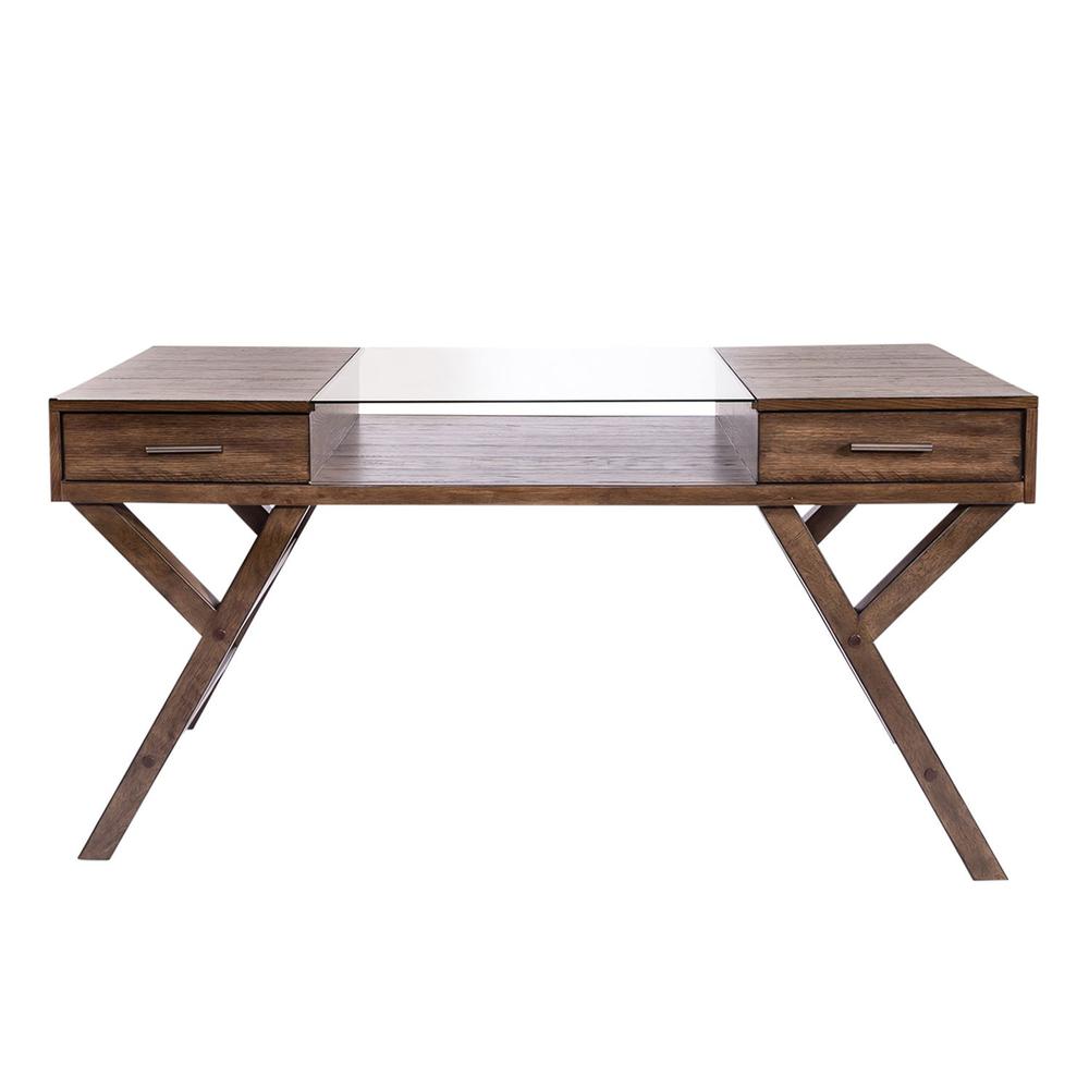 Lennox Writing Desk in Weathered Chestnut. Picture 5