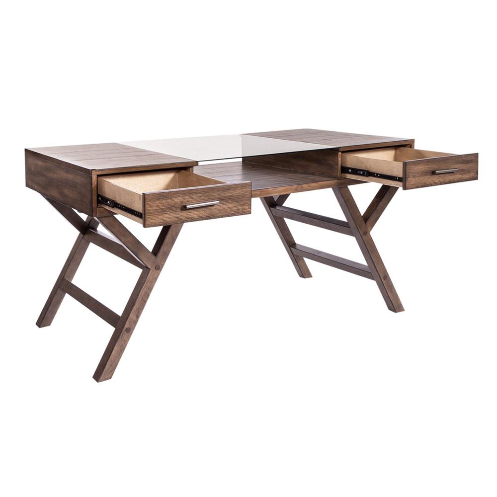Lennox Writing Desk in Weathered Chestnut. Picture 4
