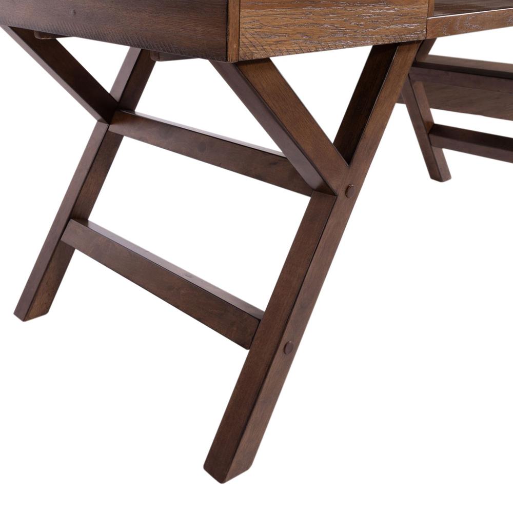 Lennox Writing Desk in Weathered Chestnut. Picture 2
