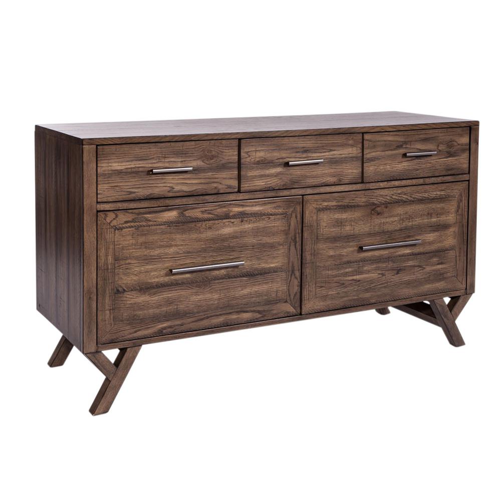 Lennox Credenza in Weathered Chestnut. Picture 1
