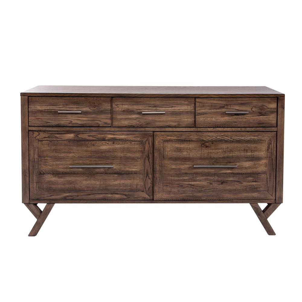 Lennox Credenza in Weathered Chestnut. Picture 2