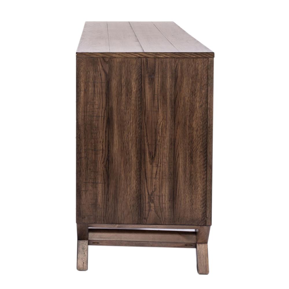 Lennox Credenza in Weathered Chestnut. Picture 4
