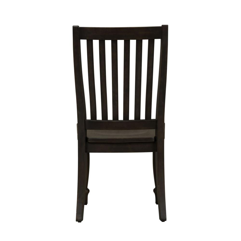 Harvest Home Slat Back Side Chair (RTA) in Chalkboard. Picture 4