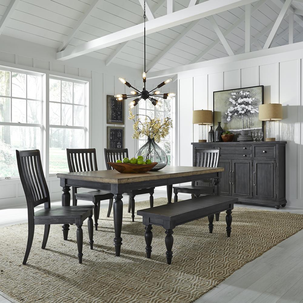 Harvest Home Backless Bench (RTA) in Chalkboard. Picture 7