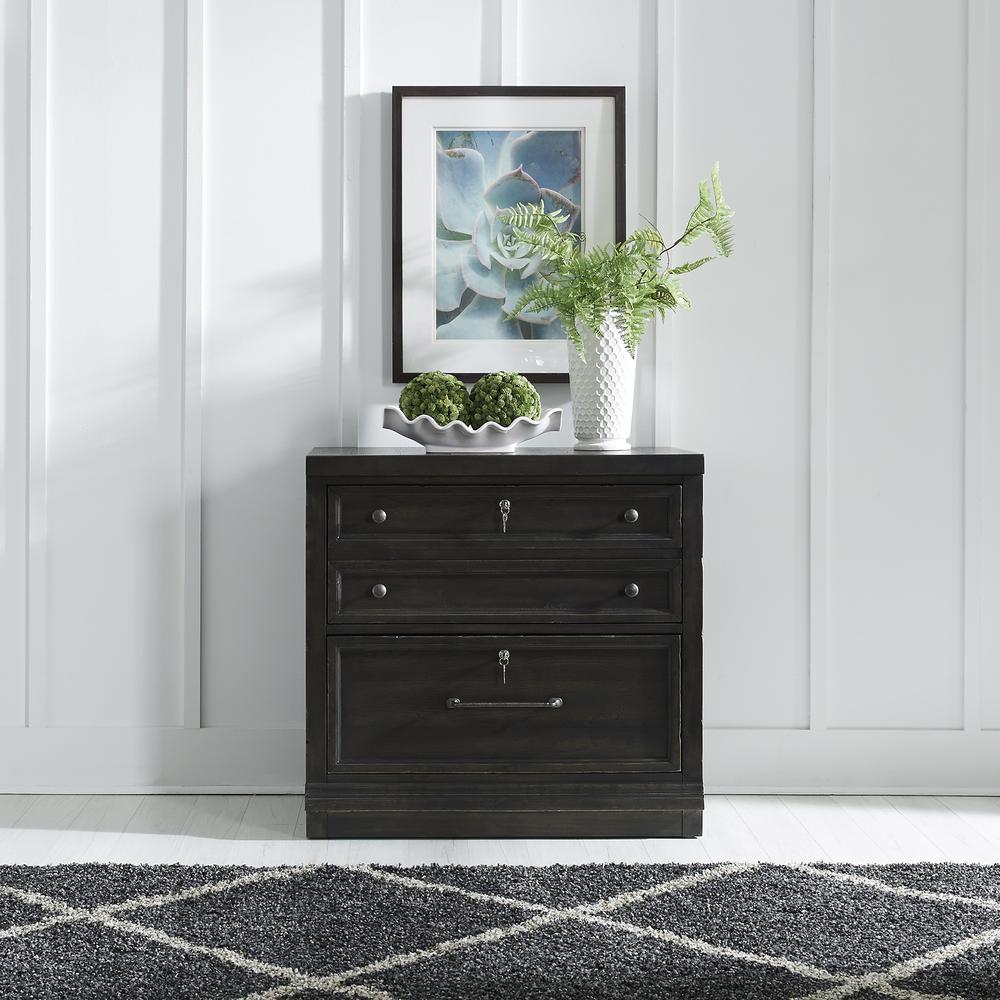 Harvest Home Bunching Lateral File Cabinet in Chalkboard. Picture 2