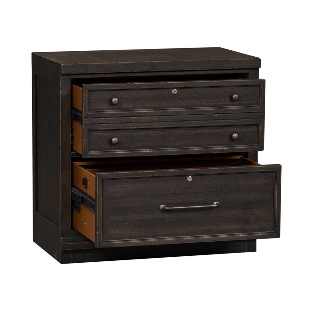 Harvest Home Bunching Lateral File Cabinet in Chalkboard. Picture 3