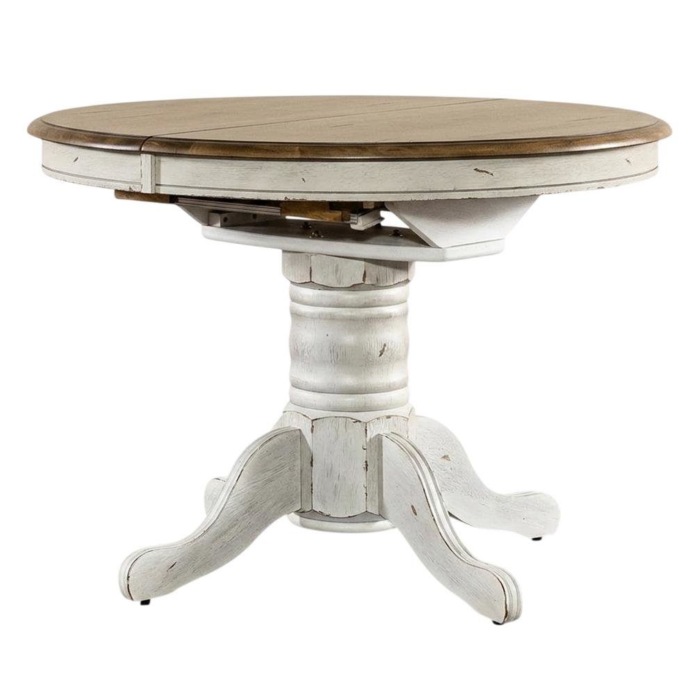 White, Pedestal Table, Pedestal Base, Quality Build. Picture 1