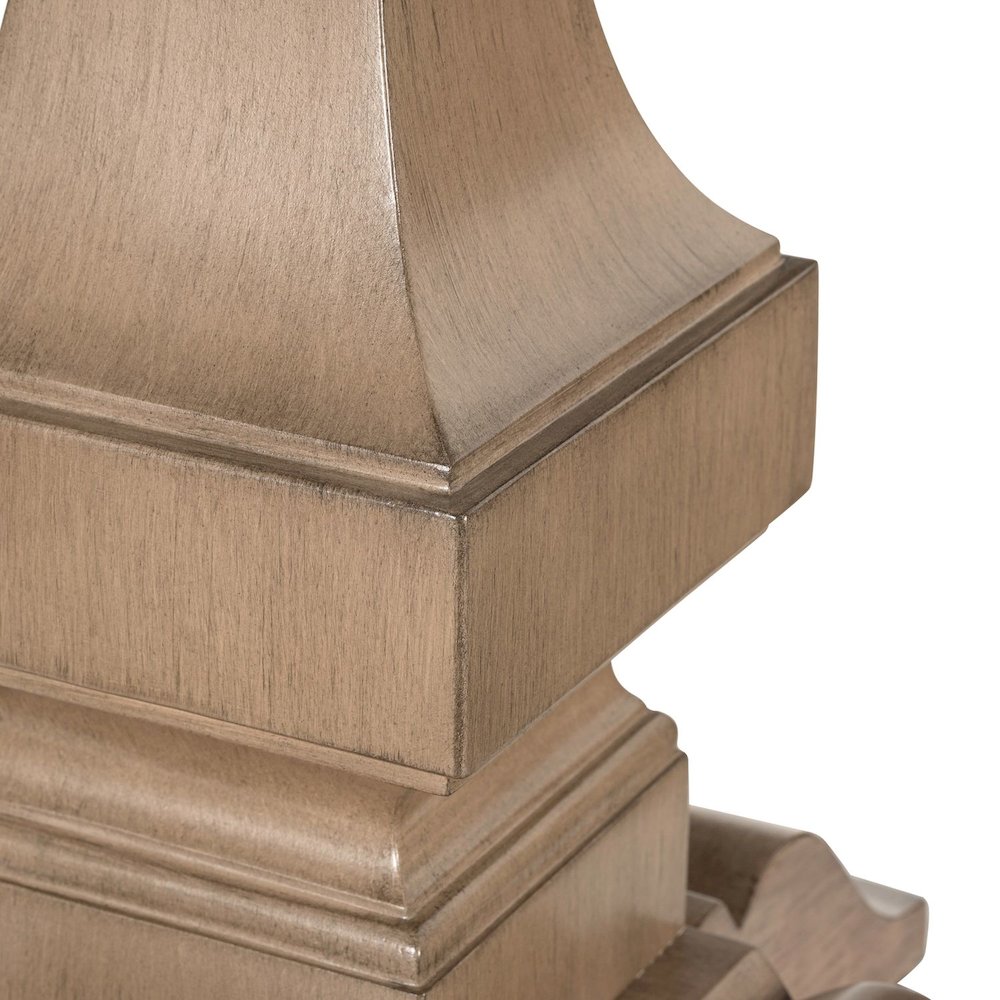Haven Hills Round End Table for Living Room Traditional - Camel Beige Birch Wood. Picture 7