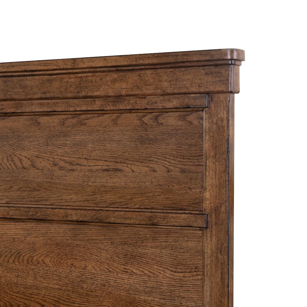 Carolina Park King Panel Bed Transitional  - Amber Brown. Picture 6