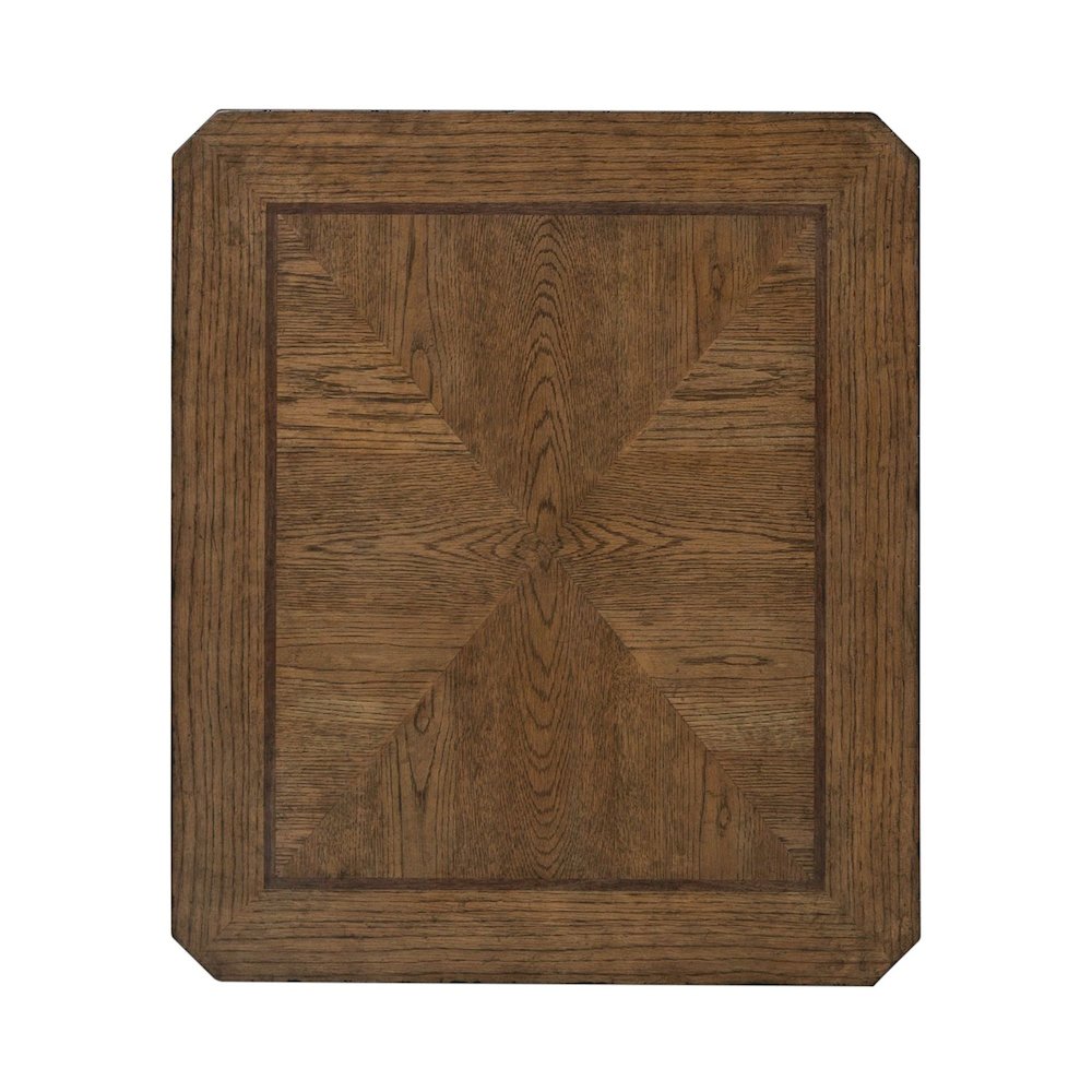 Carolina Park End Table for Living Room - Amber Brown Oak. Picture 4