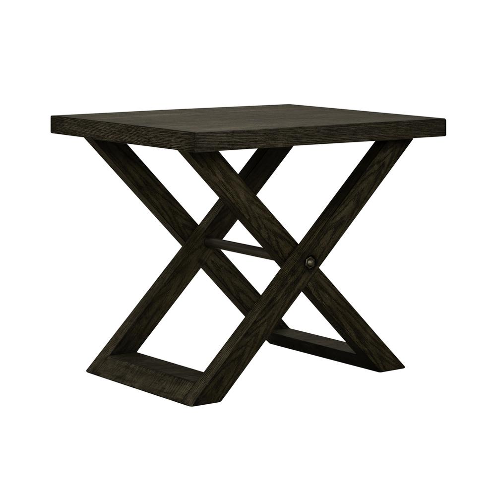 End Table Urban Brown in Russet Brown Finish. Picture 1
