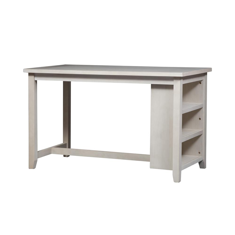 Brook Creek 5 Piece Counter Set - White in White. Picture 4