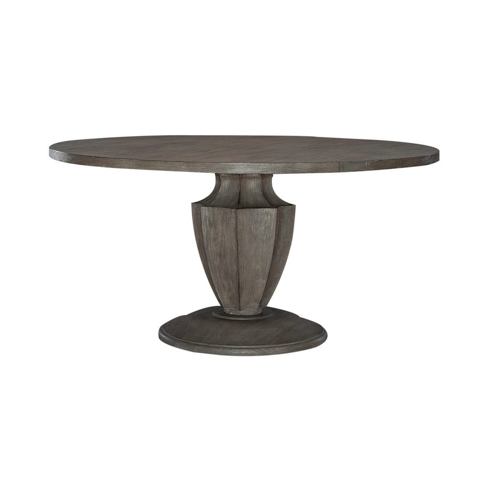 Pedestal Table Set in Havana Brown color. Picture 1