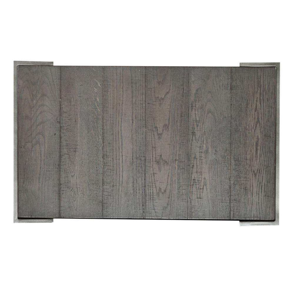 Modern View Tiered End Table in Gauntlet Gray. Picture 5