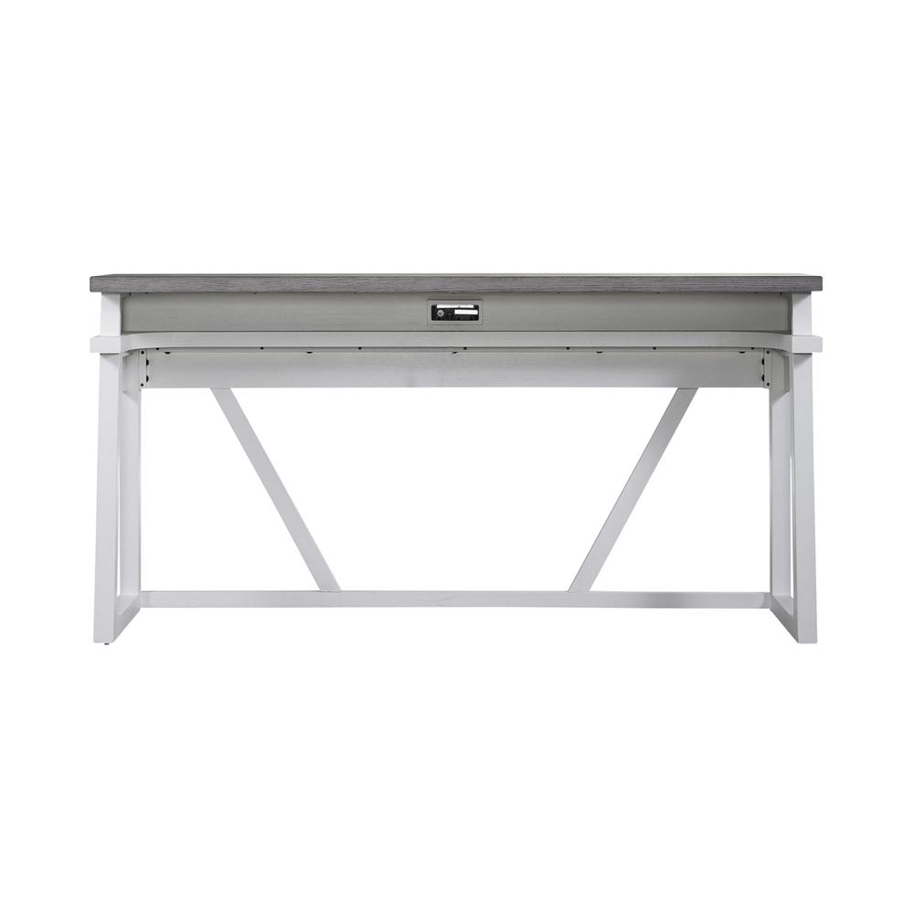 Console Bar Table Contemporary White in Two-Tone Shell White. Picture 2