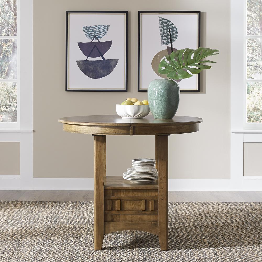 Santa Rosa Pub Table in Antique Honey. Picture 4