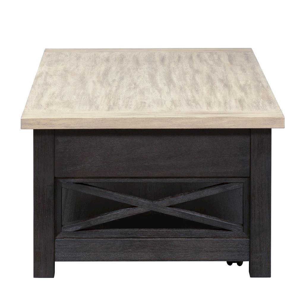 Black Lift Top Cocktail Table – Living Room Center Table and Coffee Table. Picture 3