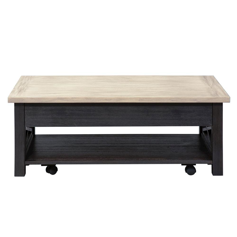 Black Lift Top Cocktail Table – Living Room Center Table and Coffee Table. Picture 4