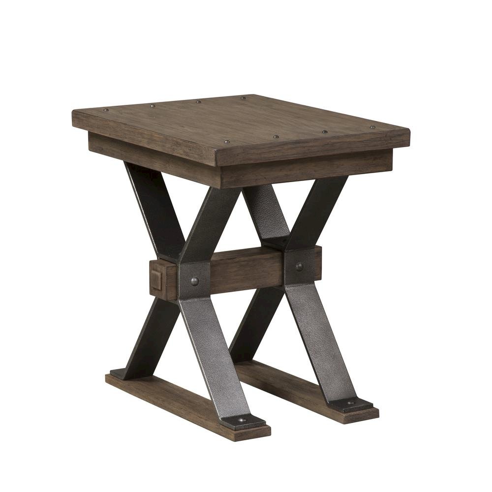 Brown Small Side Table – Elegant Sofa Table for Living Room or Couch Use. Picture 1