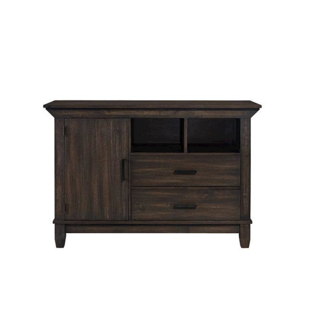 Brown Small Buffet Cabinet – Versatile Entryway or Short Floor Cabinet. Picture 4