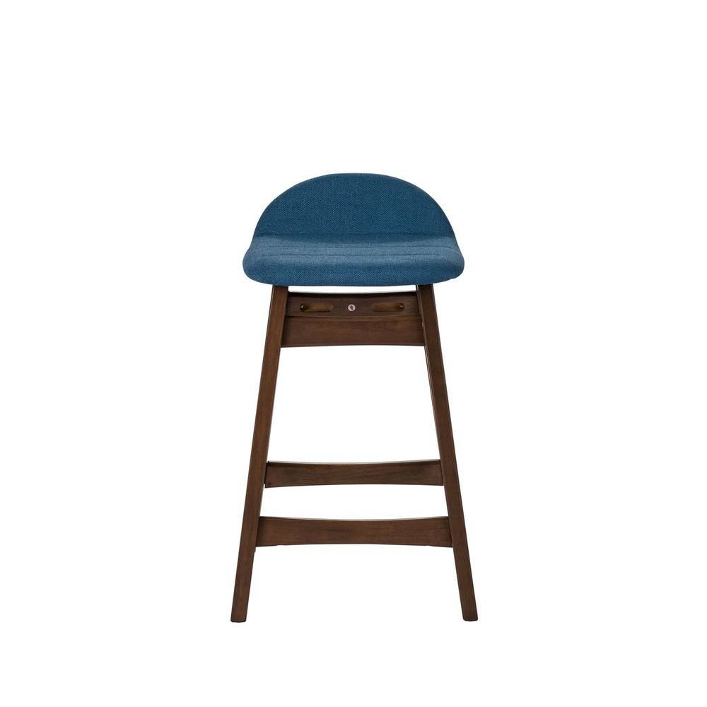Brown Wooden Counter Height Chair with Back – Stylish Bar Stools for Kitchen. Picture 3