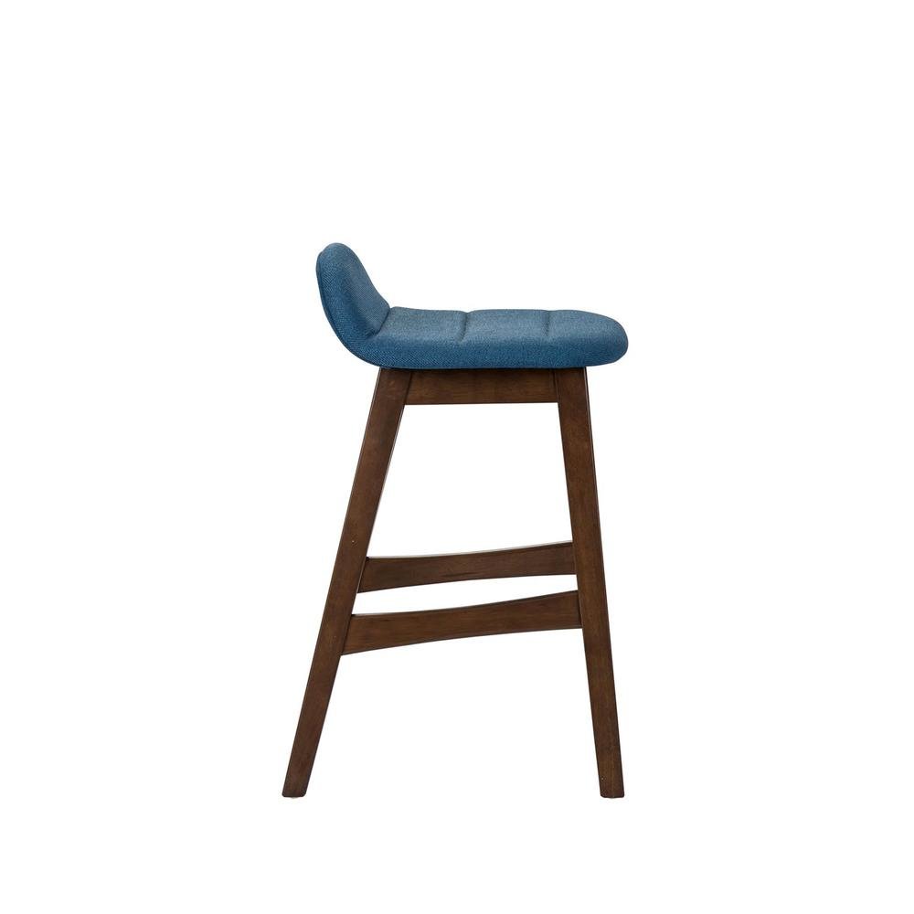 Brown Wooden Counter Height Chair with Back – Stylish Bar Stools for Kitchen. Picture 2