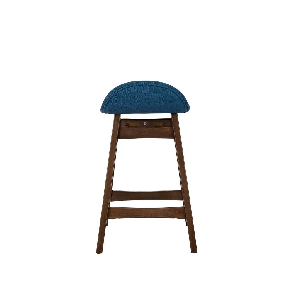 Brown Wooden Counter Height Chair with Back – Stylish Bar Stools for Kitchen. Picture 6