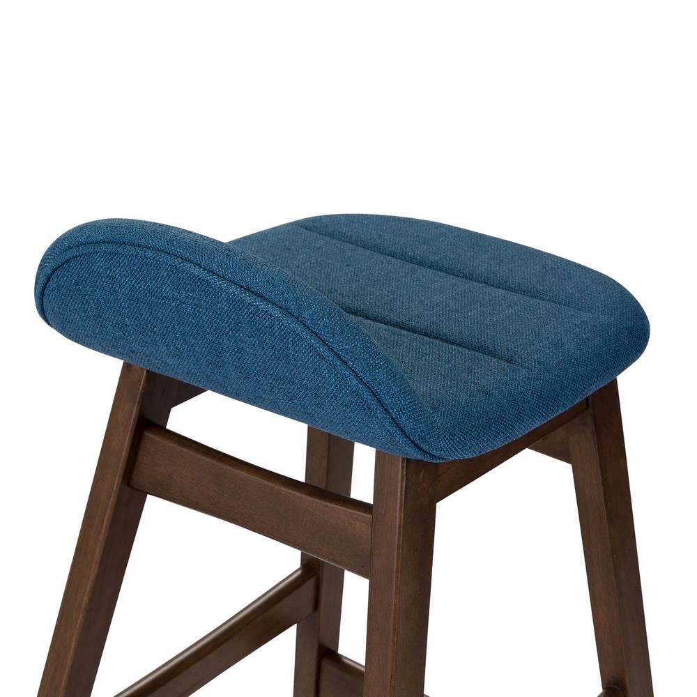 Brown Wooden Counter Height Chair with Back – Stylish Bar Stools for Kitchen. Picture 4