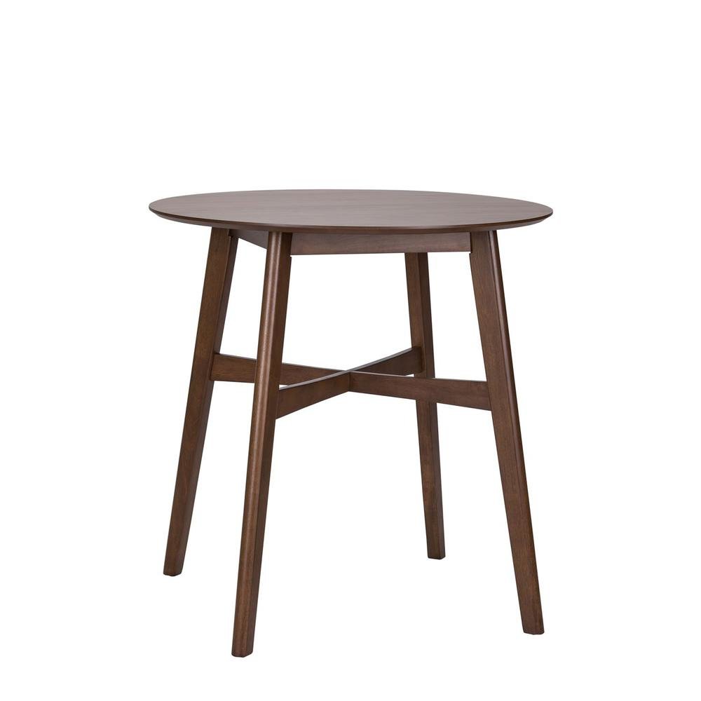 Brown Round Dining Table – Elegant Small Round Kitchen Table for Any Space. Picture 2