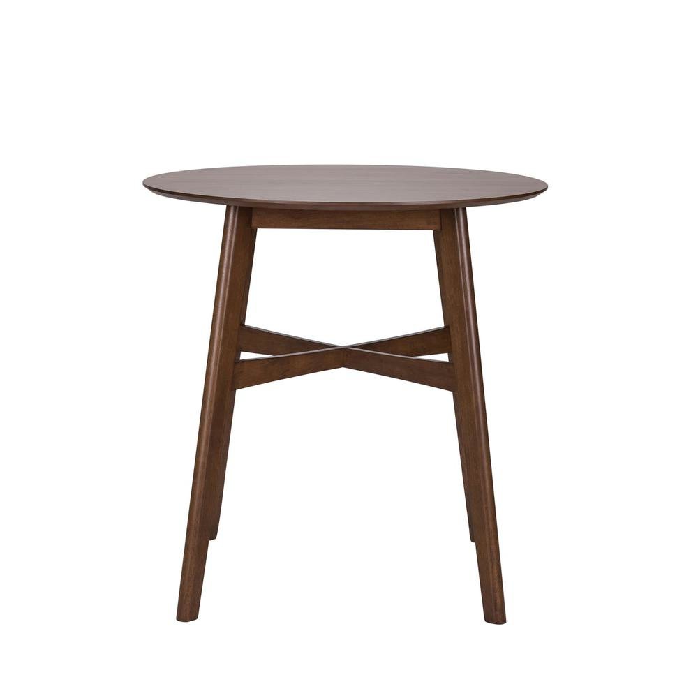 Brown Round Dining Table – Elegant Small Round Kitchen Table for Any Space. Picture 3