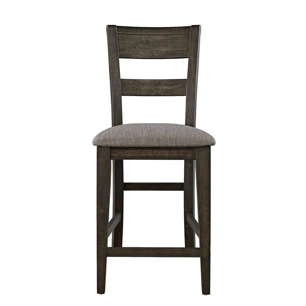 Brown Wooden Counter Height Chairs – Bar Stools with Back for Kitchens. Picture 2