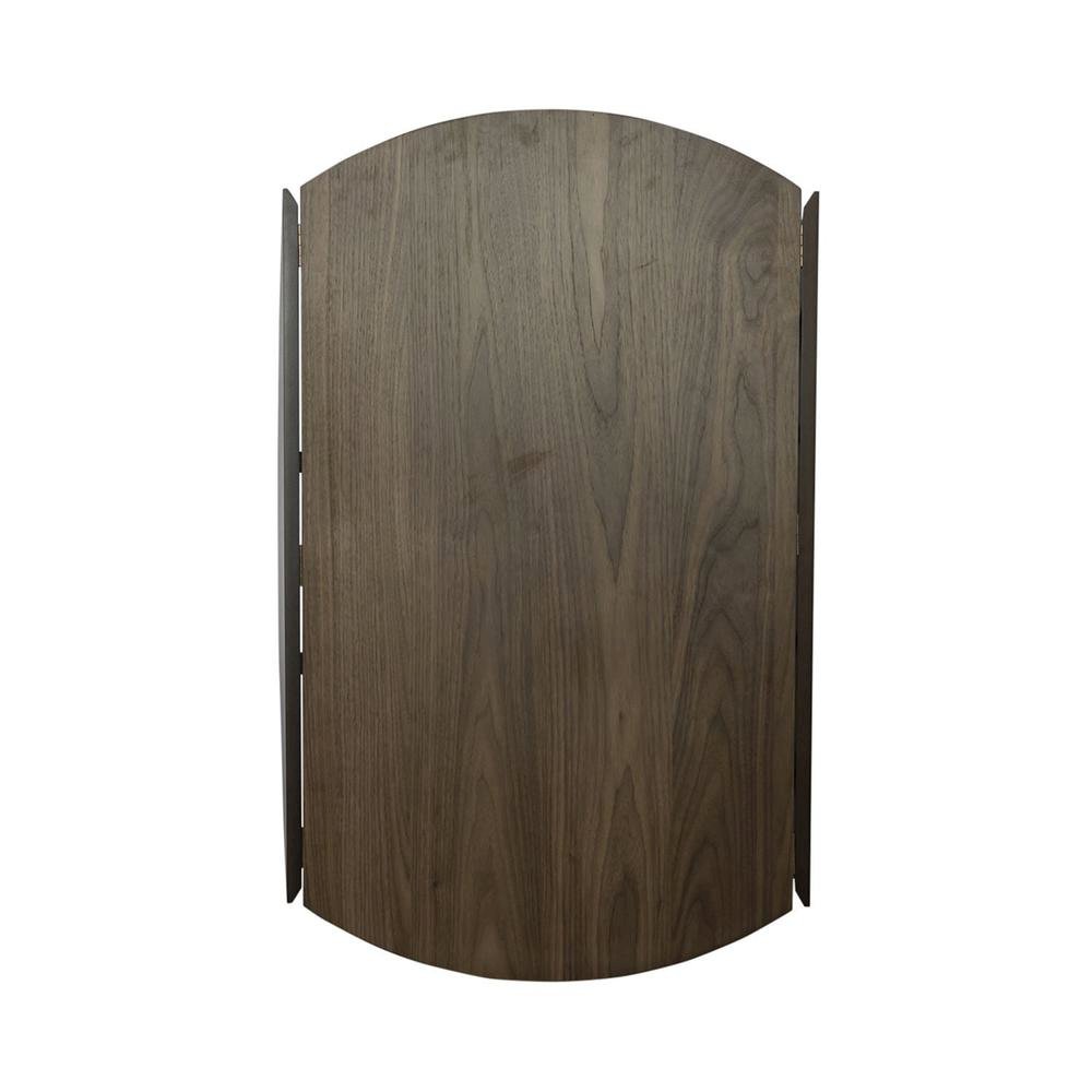 Round Dining Table with Drop Leaves – Small Round Kitchen Table in Brown. Picture 6