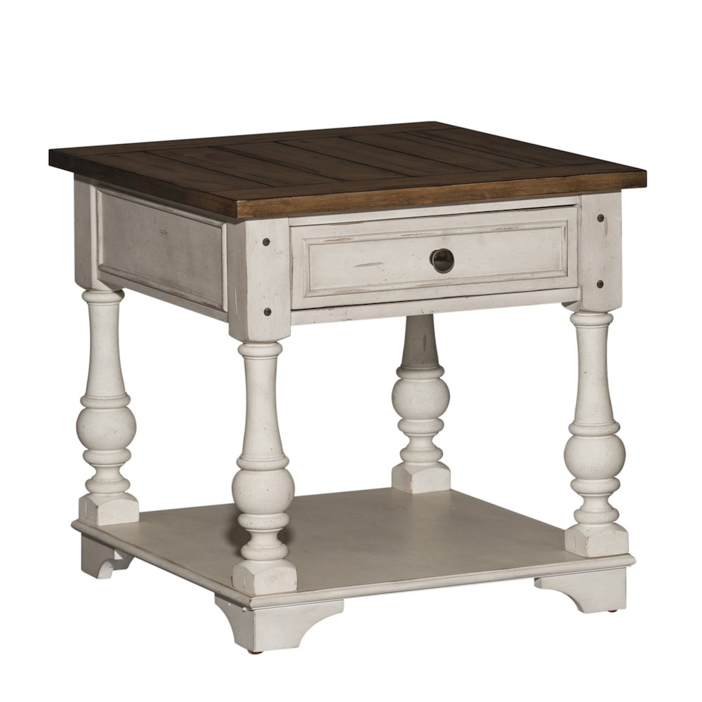 3 Piece Set (1-Cocktail 2-End Tables) in Poplar Solids w/ Pine & Birch Veneers. Picture 2