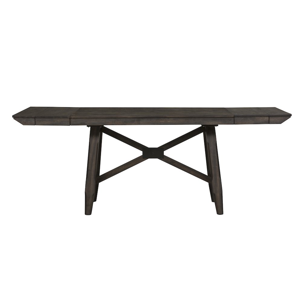 Opt 6 Piece Gathering Table Set in Rubberwood Solids and Acacia Veneers. Picture 14