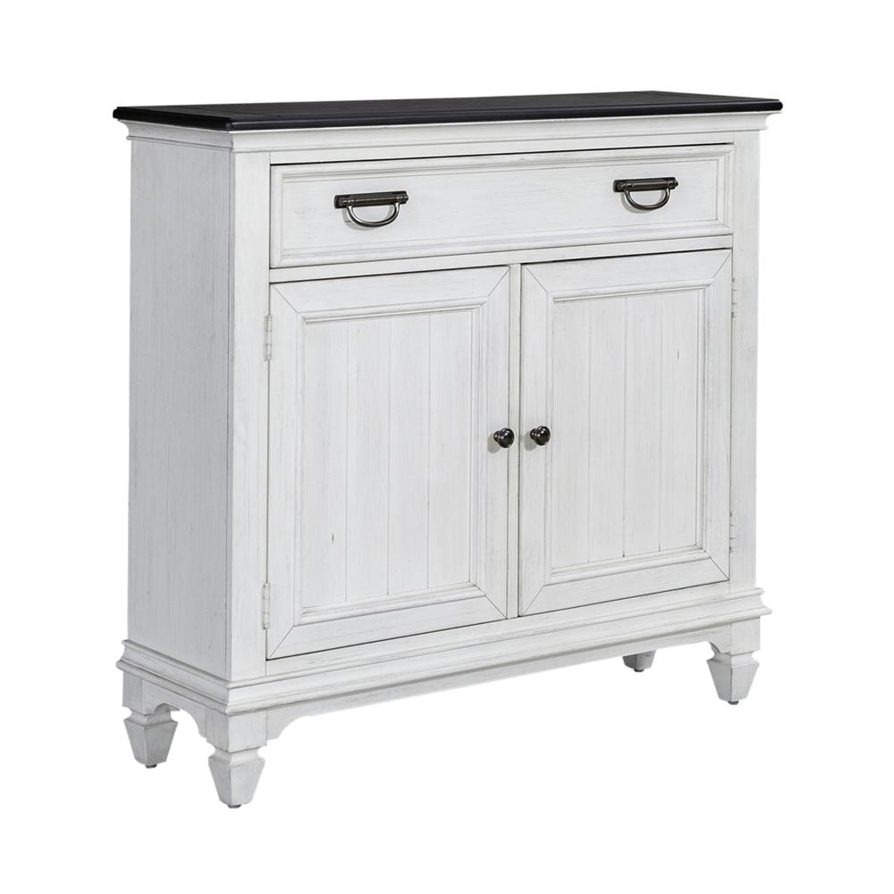 42 Inch Accent Hall Console Cottage White. Picture 1