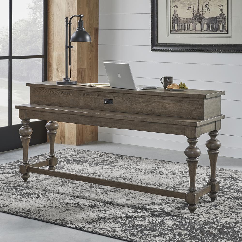 Liberty Furniture Americana Farmhouse Console Bar Table - Dusty Taupe. Picture 2