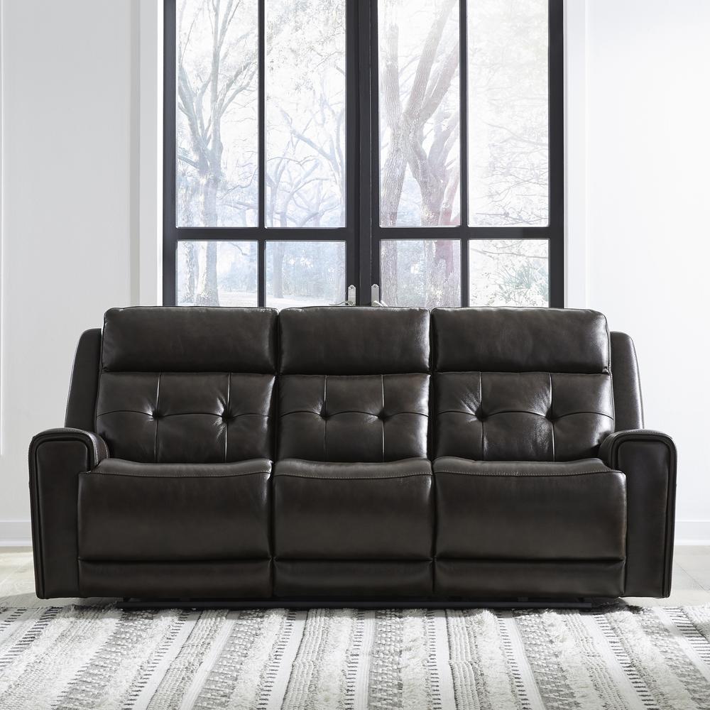 Power Three Seat Dual Reclining Sofa, Power Headrest, Lumbar with Zero Gravity. Picture 2